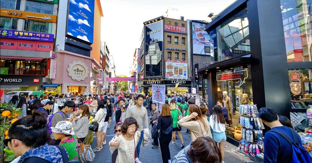 Distrik Itaewon Adalah Kampung Global Seoul Korea Selatan