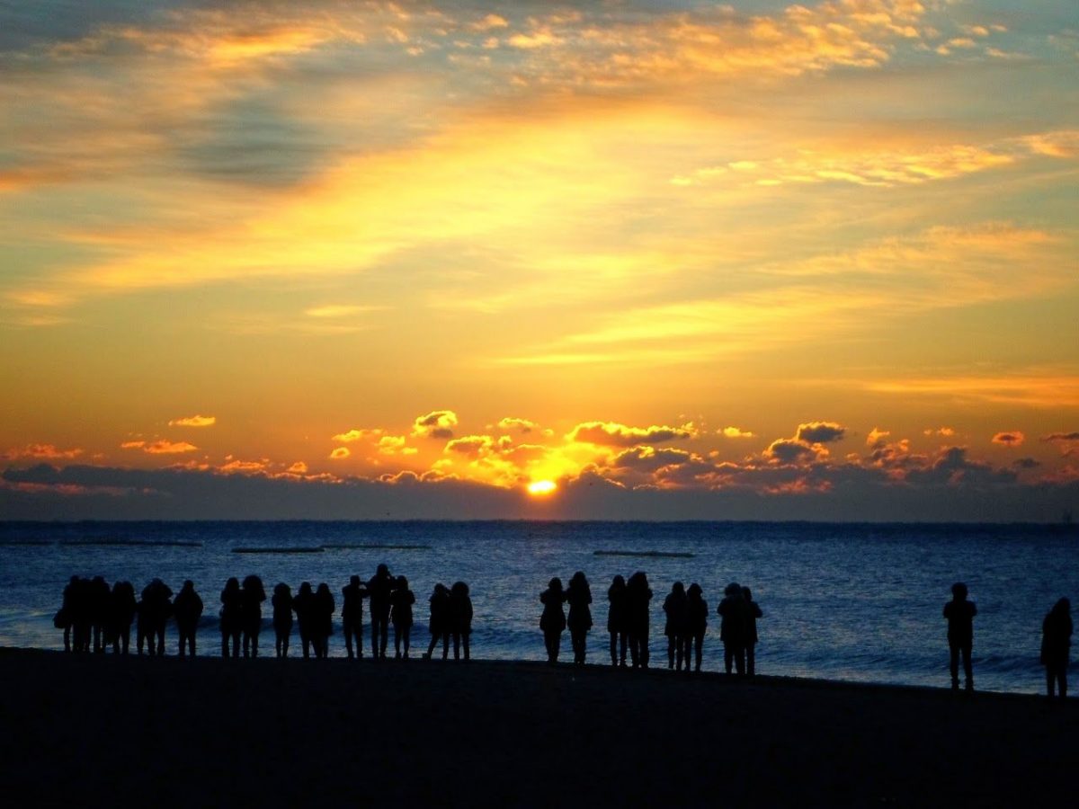 Melihat Sunrise Tahun Baru di Pantai Haeundae